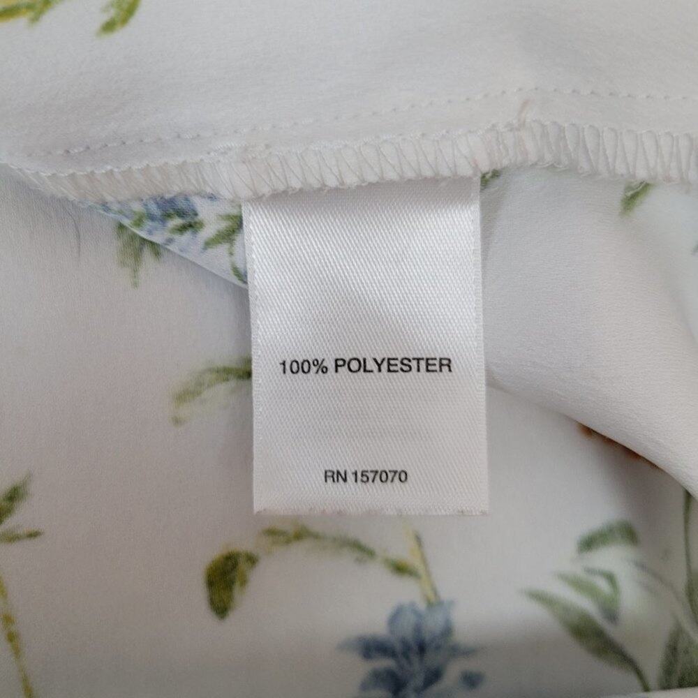 Remade Floral Print Puff Sleeve Blouse Top Womens - Picture 7 of 9